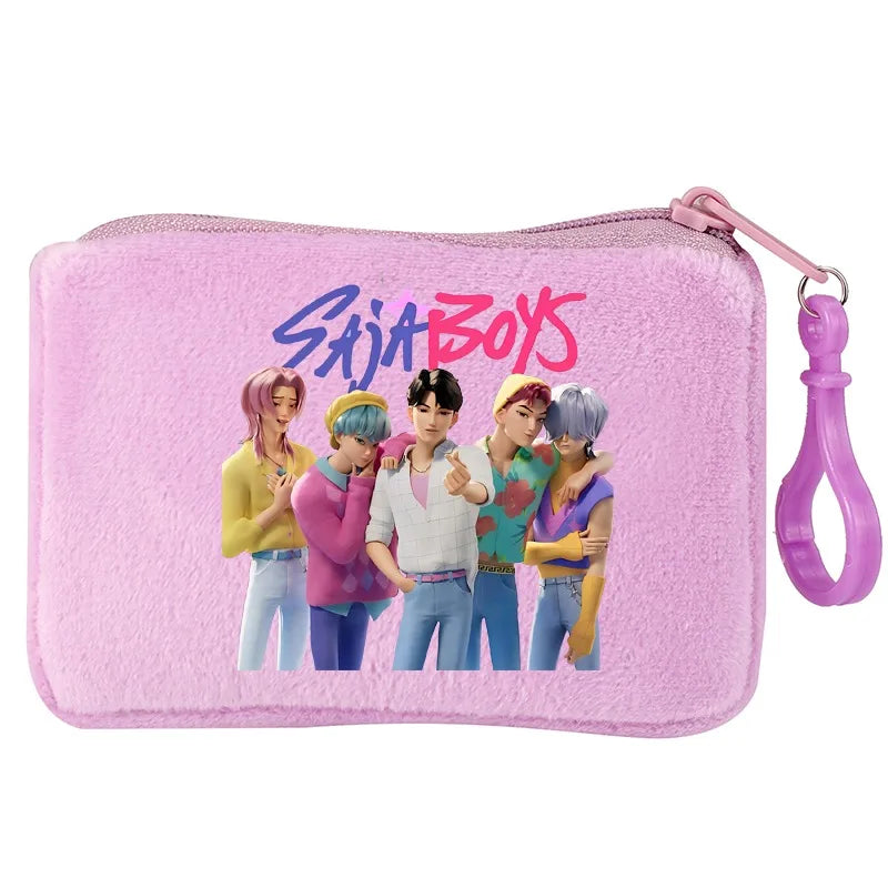 KPop Demon Hunters Party Favors Coin Purse Boy Cartoon Small Wallet Portable Cute Change Storage Bag Women Girl Birthday Gift