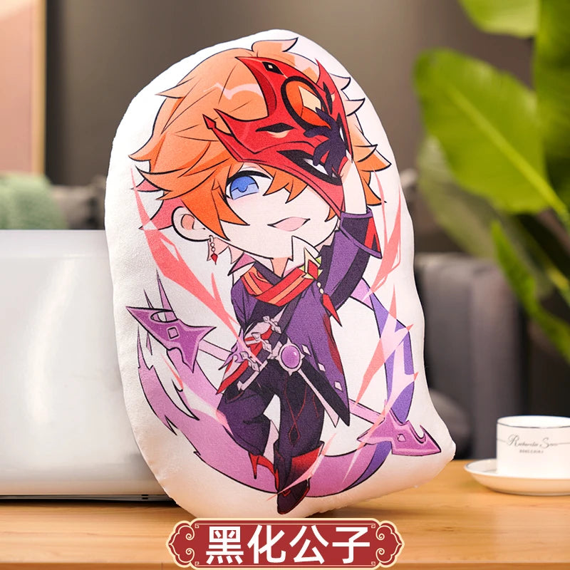 45cm Genshin Impact Plush Doll Toy Zhong Li Xiao Hu TaoTartaglia Venti Kaeya Soft Stuffed Pillow Kids Christmas Plushies Gifts