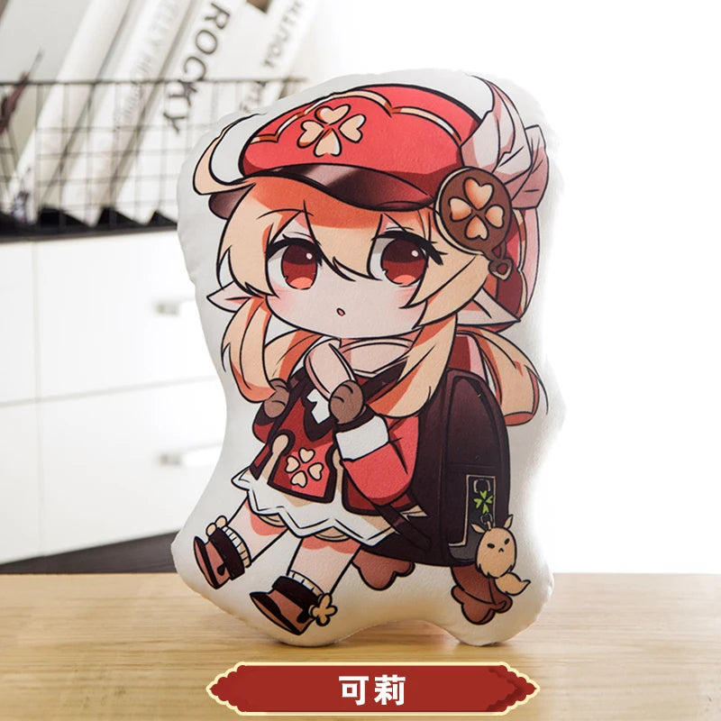 45cm Genshin Impact Plush Doll Toy Zhong Li Xiao Hu TaoTartaglia Venti Kaeya Soft Stuffed Pillow Kids Christmas Plushies Gifts