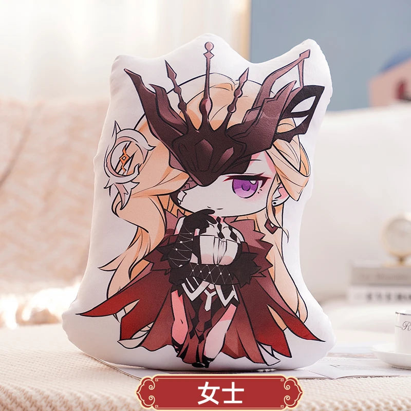 45cm Genshin Impact Plush Doll Toy Zhong Li Xiao Hu TaoTartaglia Venti Kaeya Soft Stuffed Pillow Kids Christmas Plushies Gifts