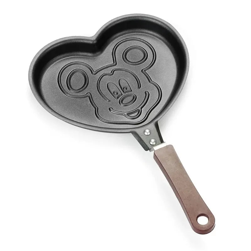 Cute Sanrio Mini Frying Pan Kawaii Hello Kitty Mickey Cartoon Egg'S Pan Kids Breakfast Non Stick Omelet Pan Home Outdoor Camping