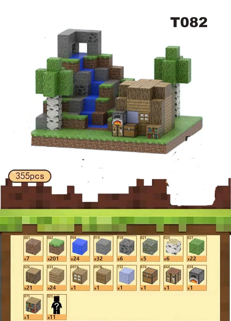 Magnetic Building Blocks Mine Cube Magnet World Set for Boy Girl Kid Age 3+ DIY Model Children Stem Montessori Sensory Toy