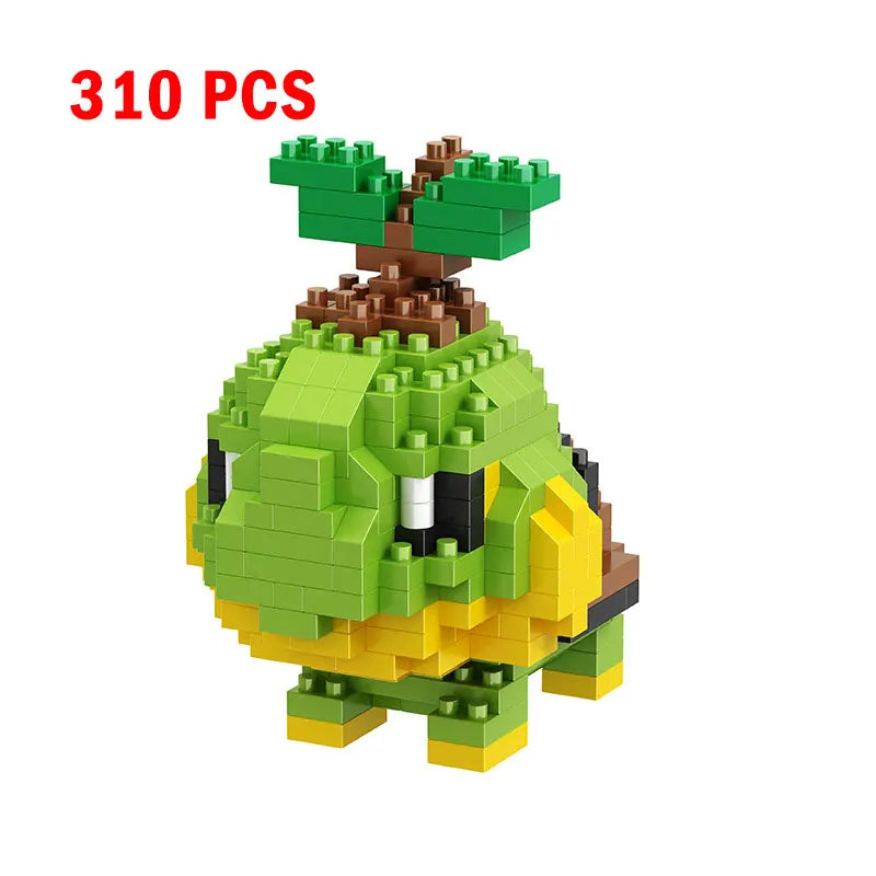 Pokemon Small Building Pokemon Nanoblock Cartoon Pikachu Animal Model Education Game Graphics Pokemon Toys For Kids Birthday