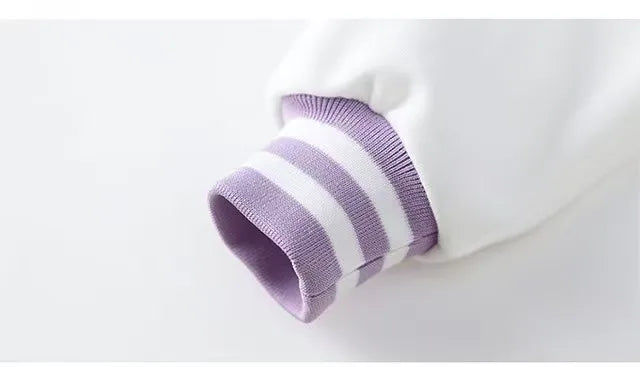 Kids Sanrio Fall/Winter Jacket Baseball Uniform Hello Kitty & Bear Pattern Print Thick warm stylish coat for boys and girls 2-14