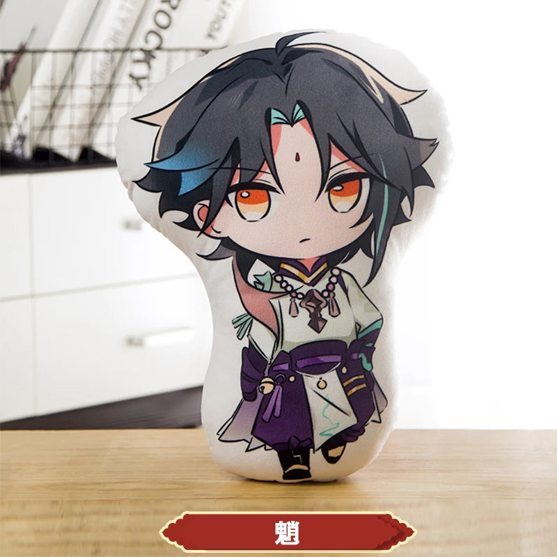 45cm Genshin Impact Plush Doll Toy Zhong Li Xiao Hu TaoTartaglia Venti Kaeya Soft Stuffed Pillow Kids Christmas Plushies Gifts