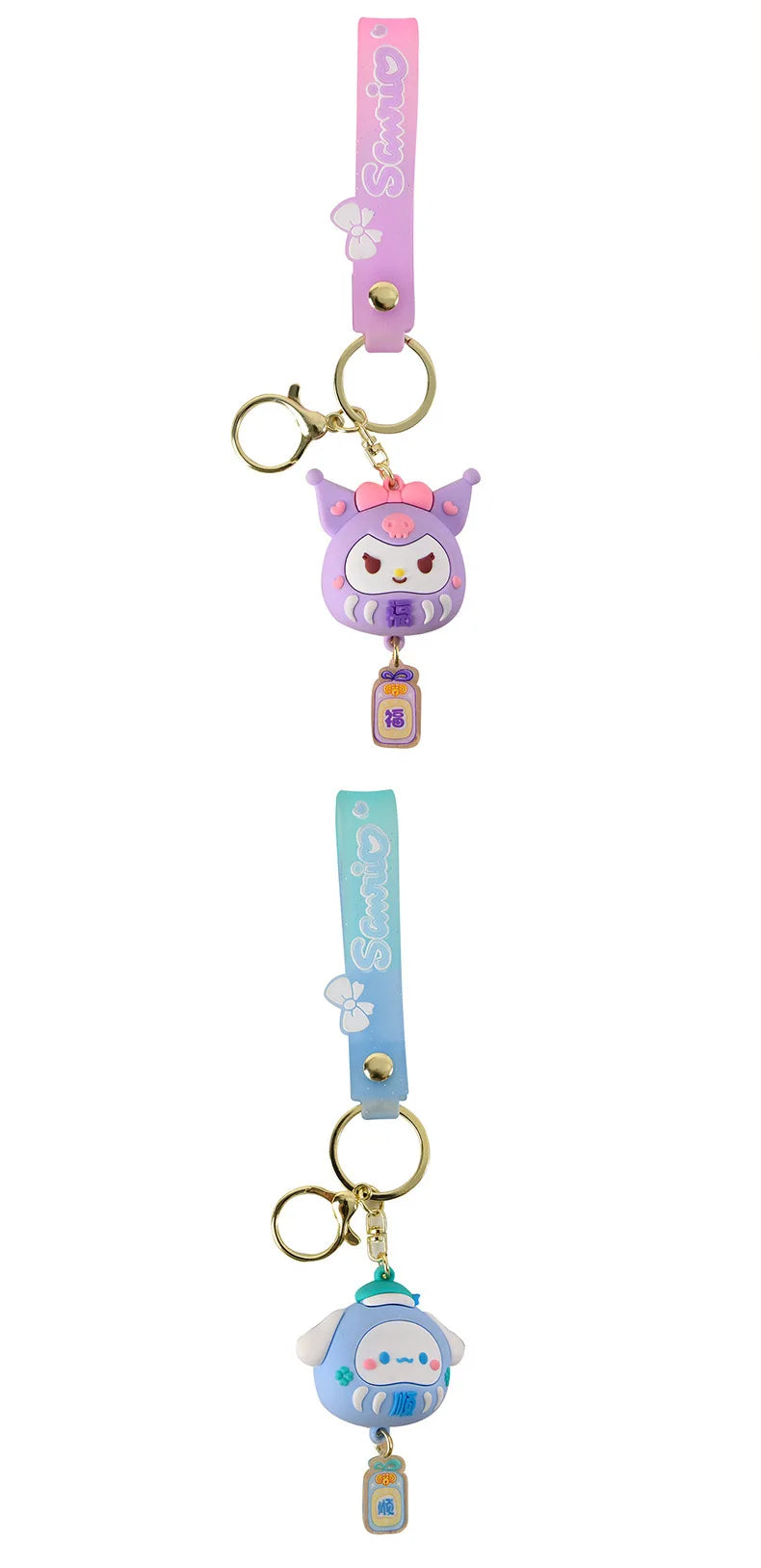 Sanrio Cinnamoroll Kuromi Anime Kawaii Ins Key Chain Pendant Cute Cartoon My Melody Bag Hanging Decoration Toys for Kids