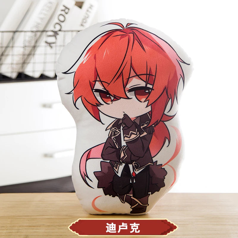 45cm Genshin Impact Plush Doll Toy Zhong Li Xiao Hu TaoTartaglia Venti Kaeya Soft Stuffed Pillow Kids Christmas Plushies Gifts