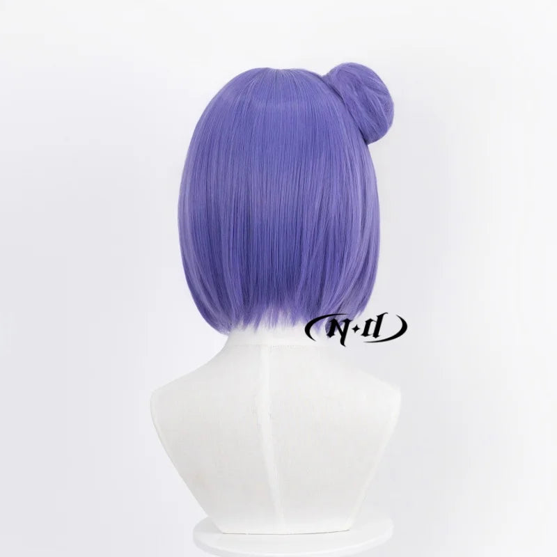 ND Konan Cosplay Wigs Short Blue Hairpiece Anime Cosplay Hair Wigs Heat Resistant Synthetic for Comic Con Coser Costume Party