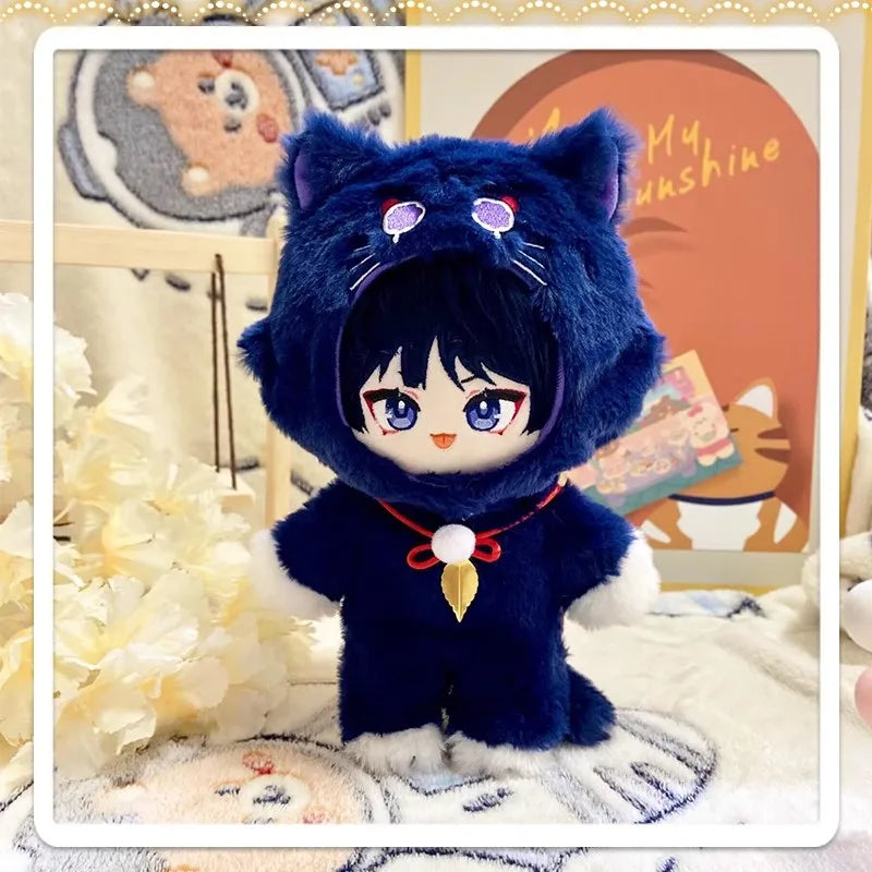 Anime Genshin Impact Plush Wanderer Kinich Scaramouche Xiao Venti Cotton changing doll Stuffed Animals Kids toy gifts Clothing