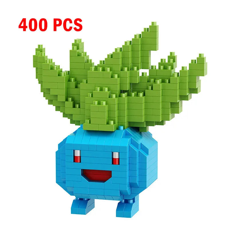 Pokemon Small Building Pokemon Nanoblock Cartoon Pikachu Animal Model Education Game Graphics Pokemon Toys For Kids Birthday