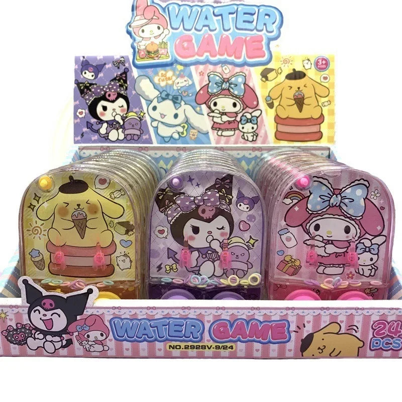 New Sanrio Kuromi Water Machine Big Ear Dog Kids Party Water Ring Toss Game Machine Throwing Circle Develop Focus Ability Toys