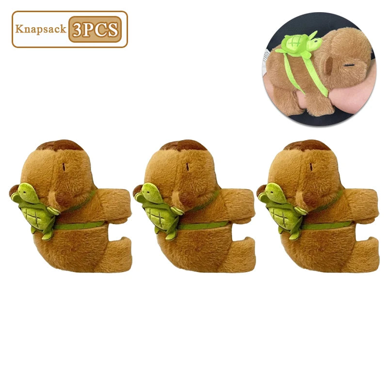 1-10PCS Rytanda Capybara Clap Circle Toys  Capybara Plush Hand Ring Fun Pop Circles Kids  Gift Slap Snap Wrap Wristband Bracelet