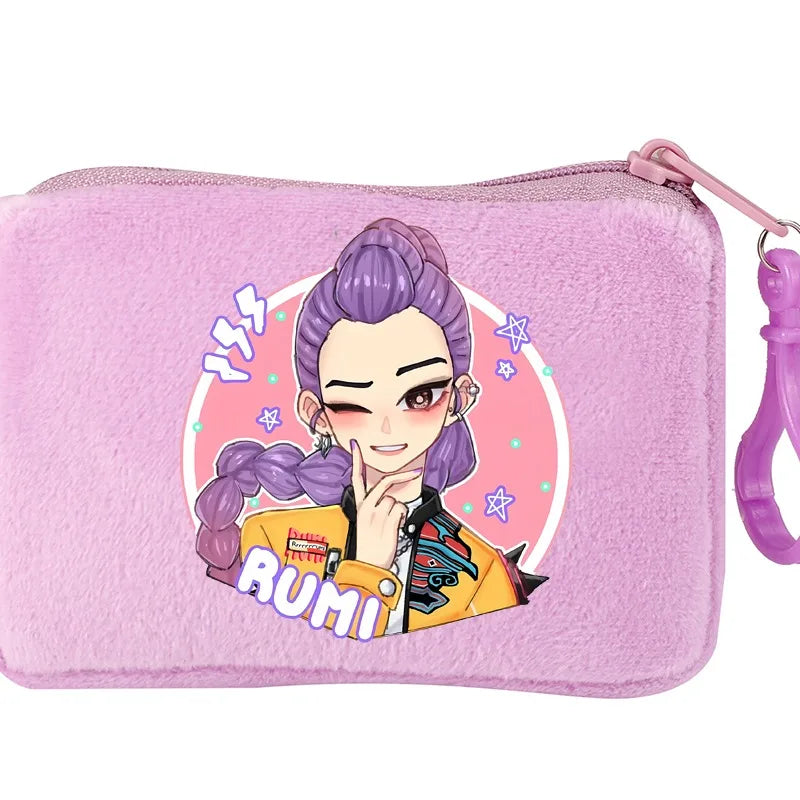 KPop Demon Hunters Party Favors Coin Purse Boy Cartoon Small Wallet Portable Cute Change Storage Bag Women Girl Birthday Gift