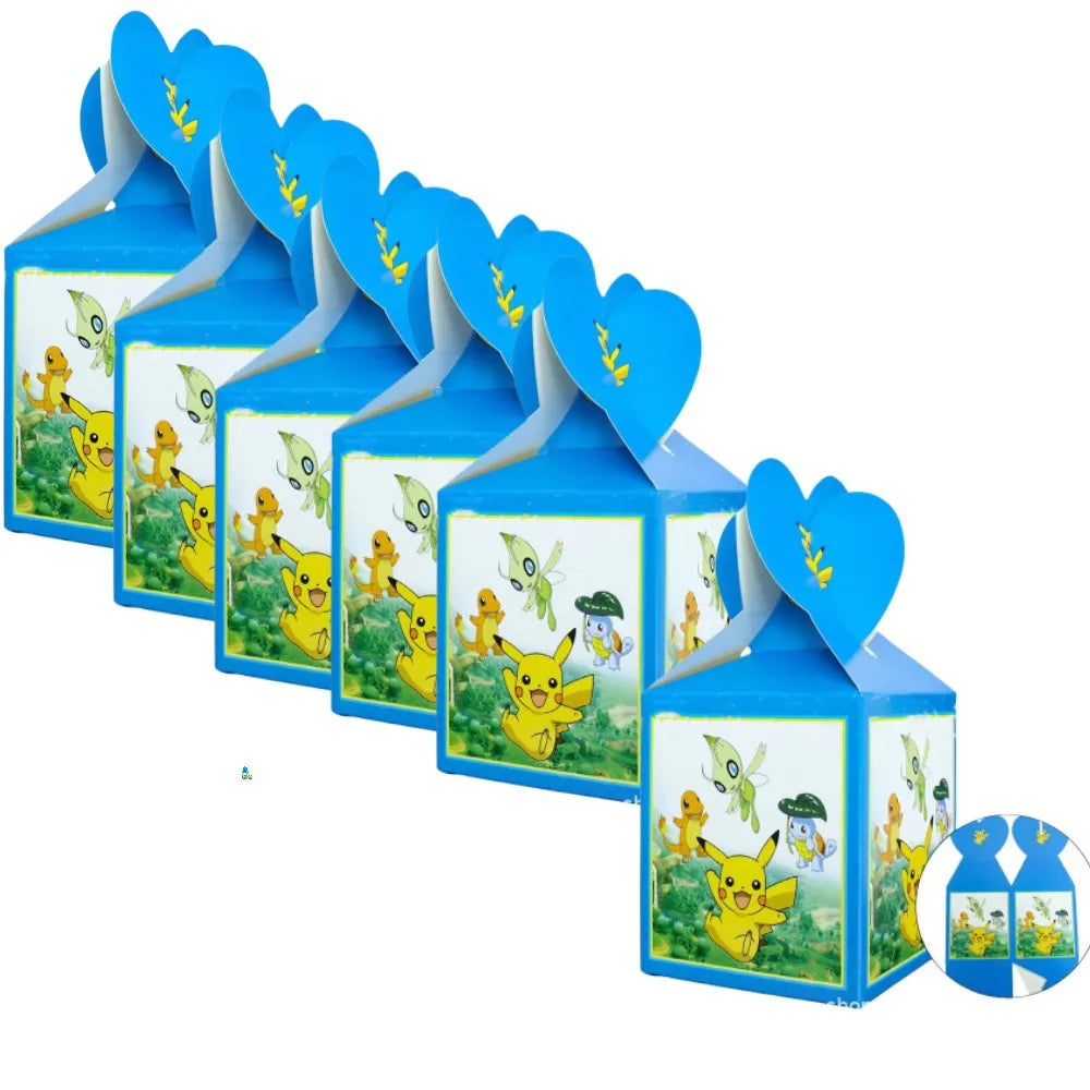 Pokemon Party Theme Disposable Tableware Banner Decor Pikachu Cup Plate Napkin Tablecloth Kids Toy Baby Shower Party Supplies ﻿