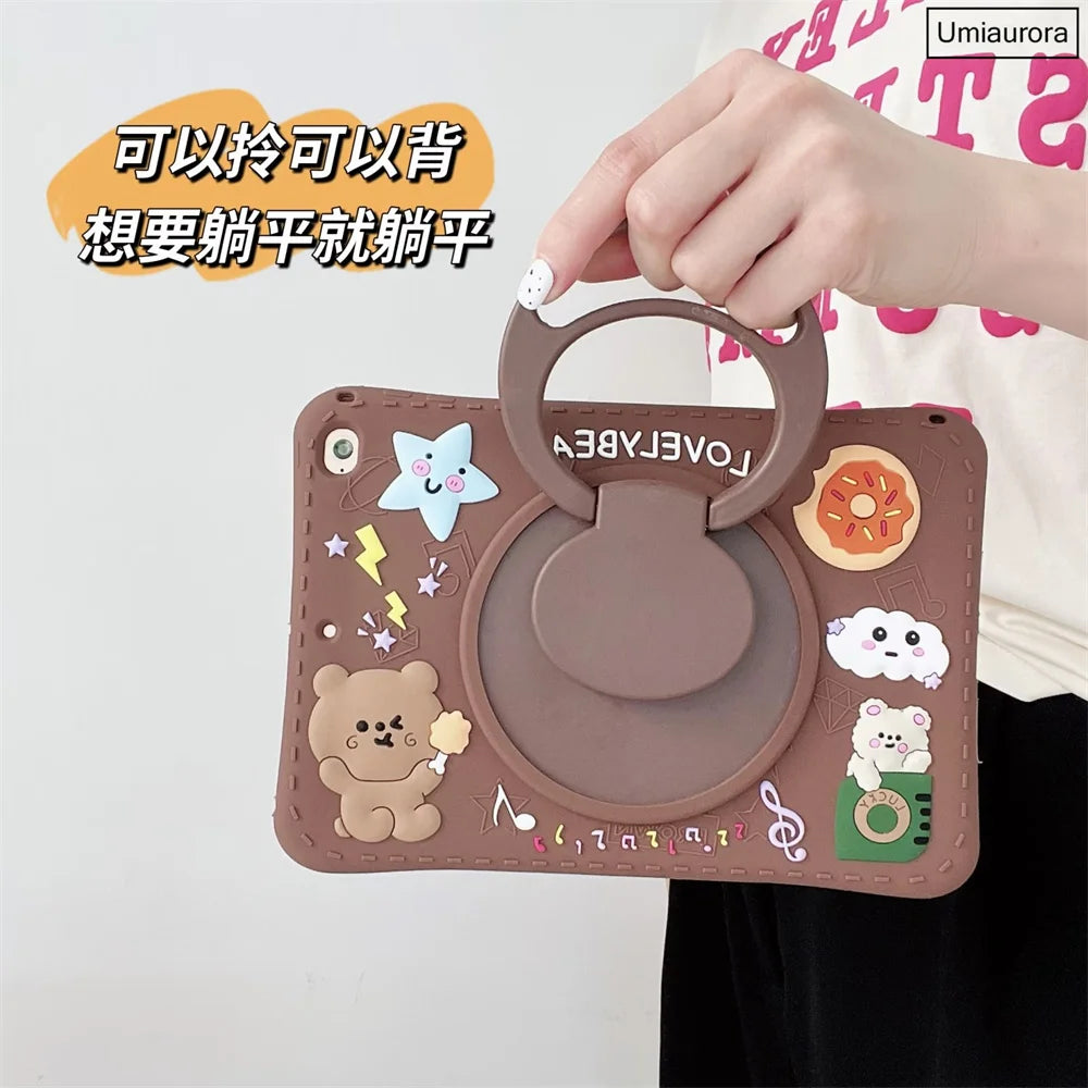 Cartoon Kids Cases For Huawei Matepad Pro 11 10.8 10.4 T10 T10S Mediapad T5 M5 Lite 8.0 10 10.1 Tablet Silicon Cover Stand Funda