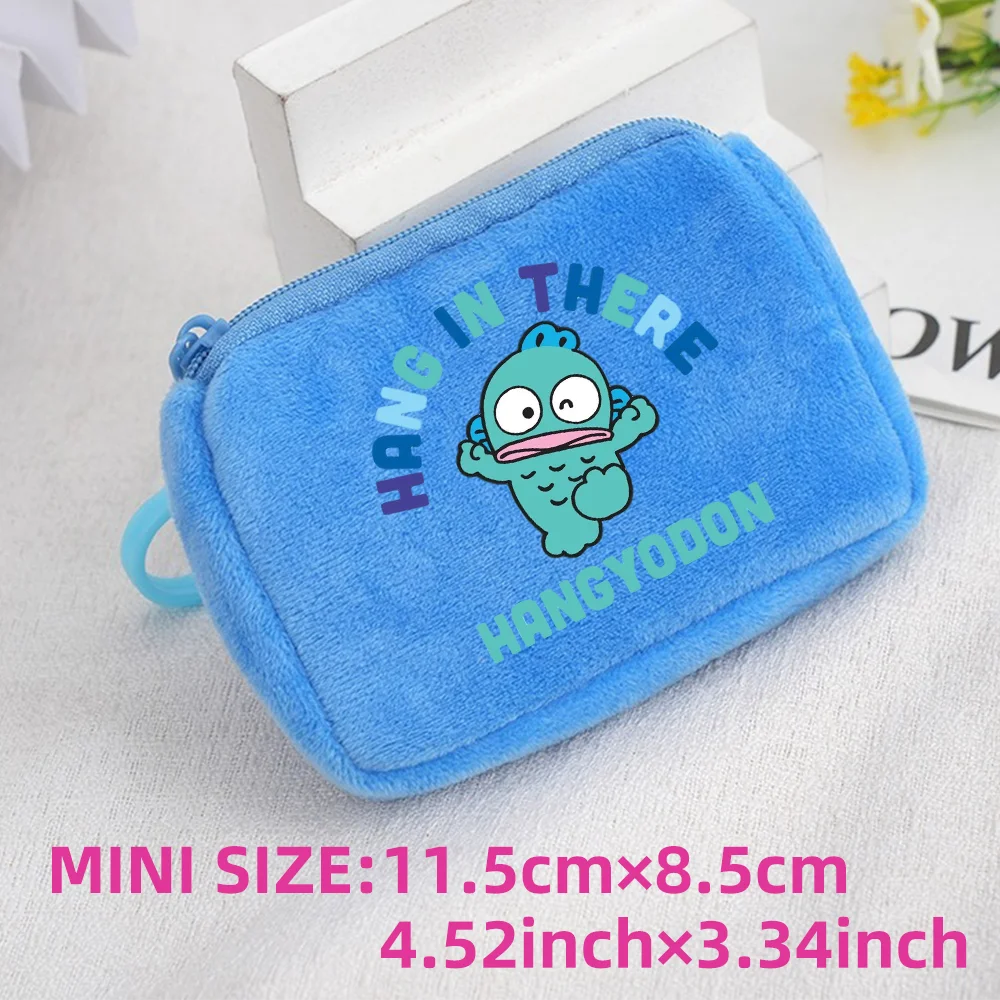 Cinnamoroll Badtz Maru Kuromi Plush Coin Purse Key Case Bag Kids Portable Mini Storage Bag Cute Gifts For Kids Clutch