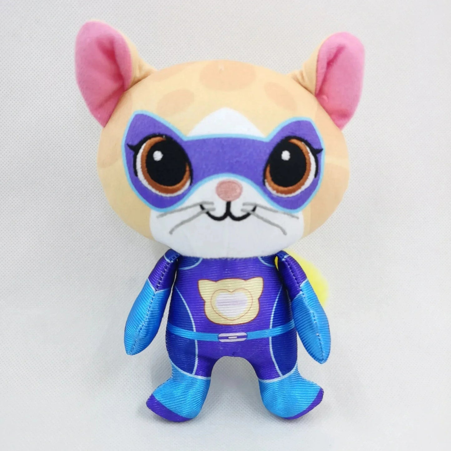 Super Kitties Team Anime Plush Toys Crystal Super Soft Plush Toy Doll Blue Kitten Green Kitten Yellow Kitten Toy doll Kids gift