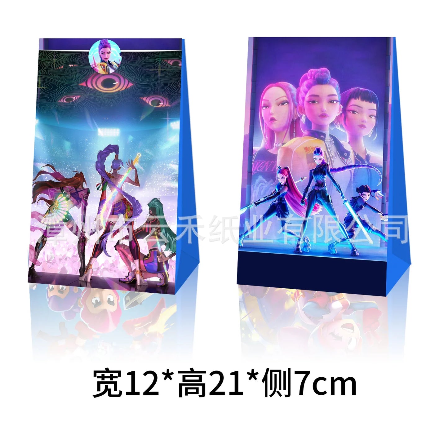 Kpop Demon Hunters Candy Paper Bag Anime Paper Gift Bag Kraft Paper Production Cartoon Handbag Kids Birthday Gift Wrapping Pouch