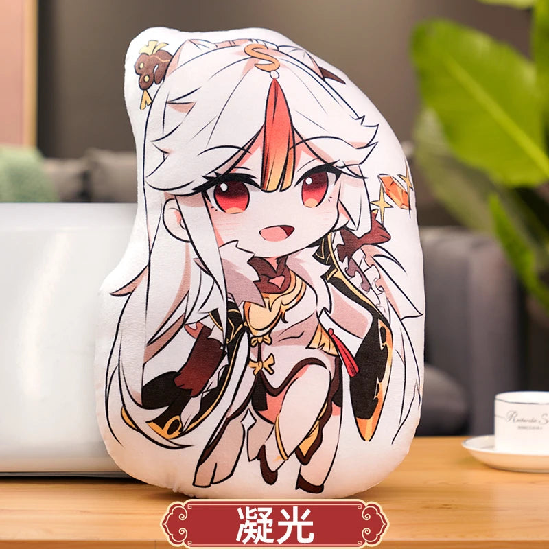 45cm Genshin Impact Plush Doll Toy Zhong Li Xiao Hu TaoTartaglia Venti Kaeya Soft Stuffed Pillow Kids Christmas Plushies Gifts