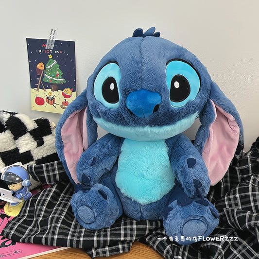 Cute Big Size Lilo & Stitch Couple Models Cartoon Stuffed Plush Anime Stitch Plush Toys Stitch Plushies Pillow Kids Xmas Gift
