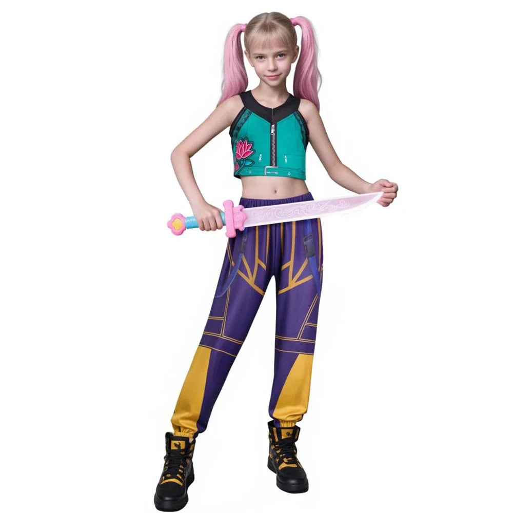 Anime Film Zoey Cosplay Costume Set Girl K-Pop Idol Group Roleplay Clothing Halloween Carnival Stage Performance Clothes Outfits