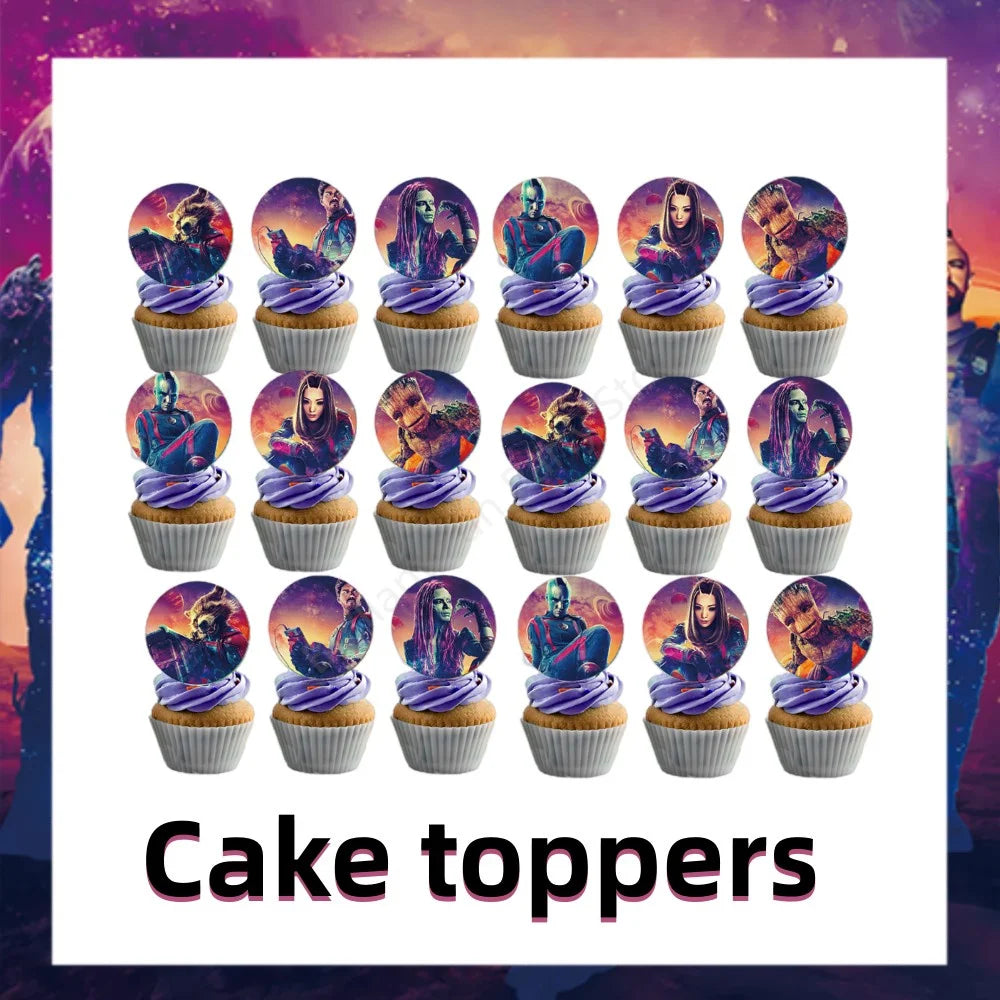 New Guardians of the Galaxy Party Decoration Disposable Tableware Balloons Superhero Baby Shower Kids Birthday Party Supplies