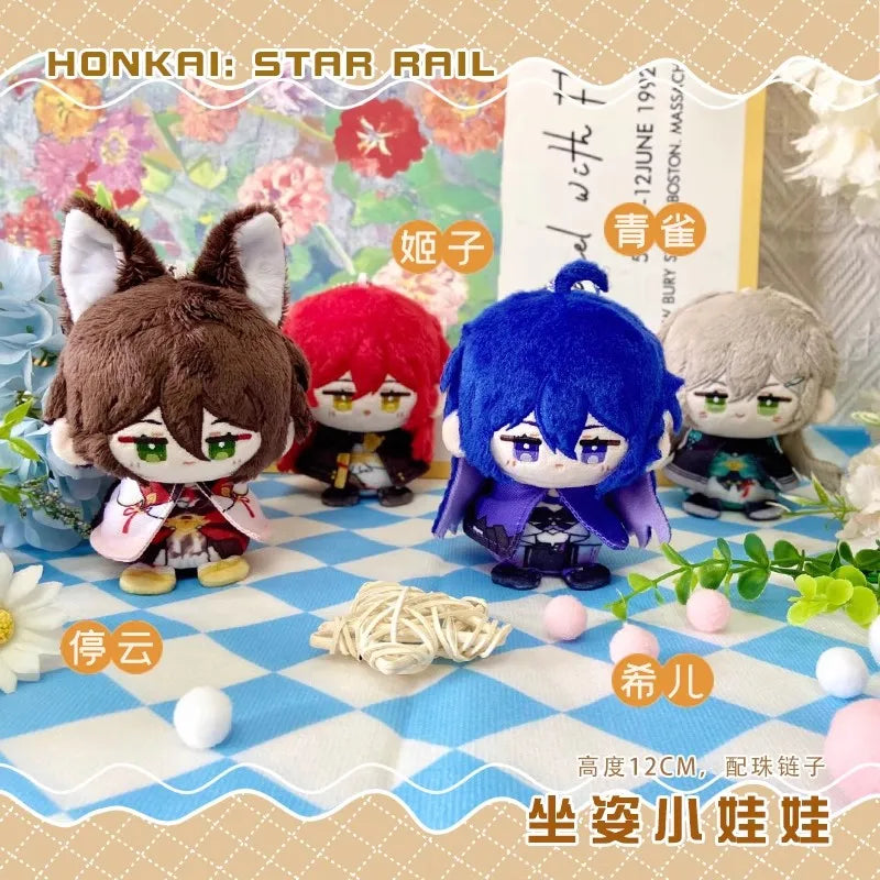 12cm Mini Anime Honkai: Star Rail Plush Doll Huohuo Serval Boothill Topaz Argenti Blade Jing Yuan Kafka boys girls gift Kids toy