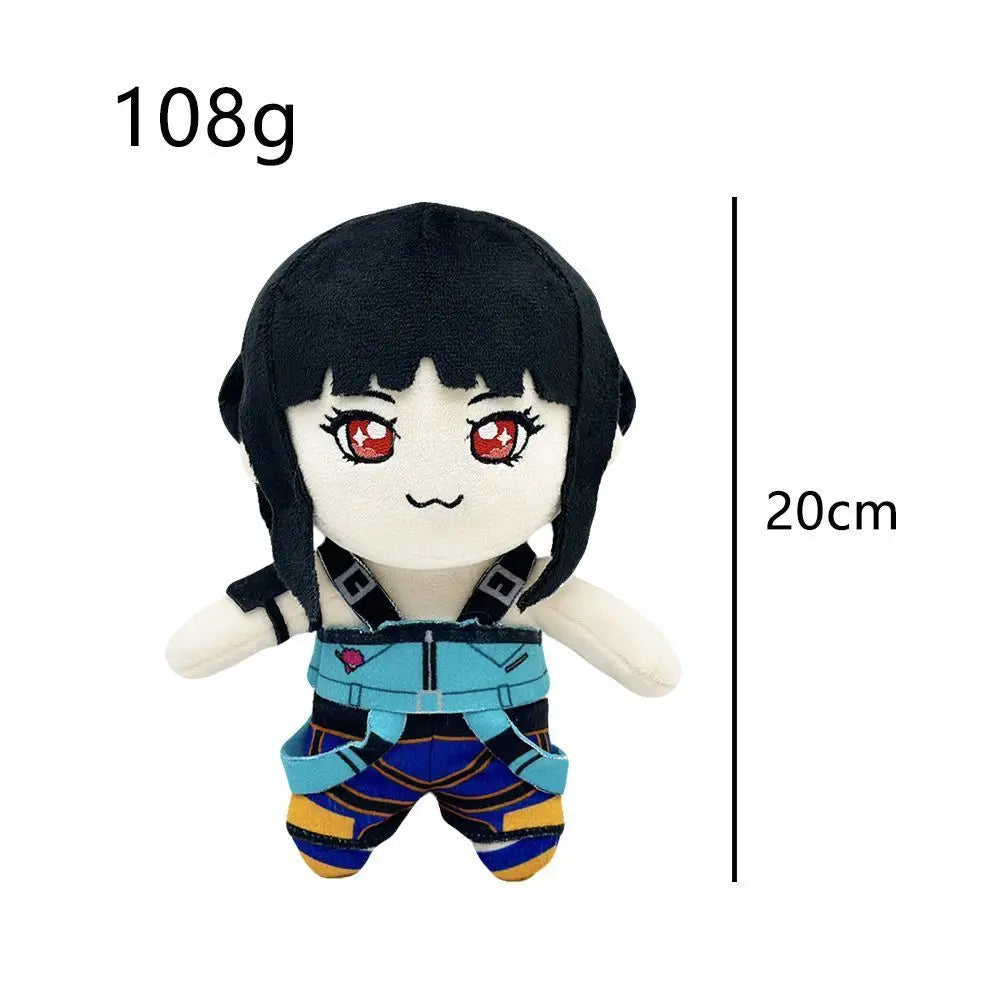 KPOP Huntrix Zoey Plush Dolls 20cm Fans Cartoon Stuffed Demon Hunter Zoey Plushies Toys Kids Christmas Party Birthday Gifts Doll