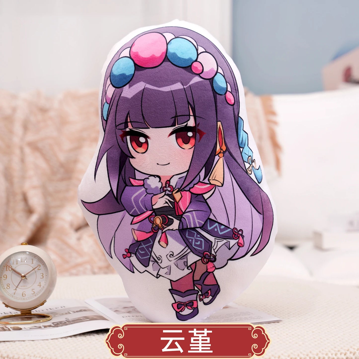 45cm Genshin Impact Plush Doll Toy Zhong Li Xiao Hu TaoTartaglia Venti Kaeya Soft Stuffed Pillow Kids Christmas Plushies Gifts