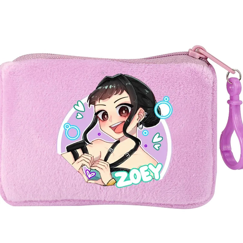 KPop Demon Hunters Party Favors Coin Purse Boy Cartoon Small Wallet Portable Cute Change Storage Bag Women Girl Birthday Gift