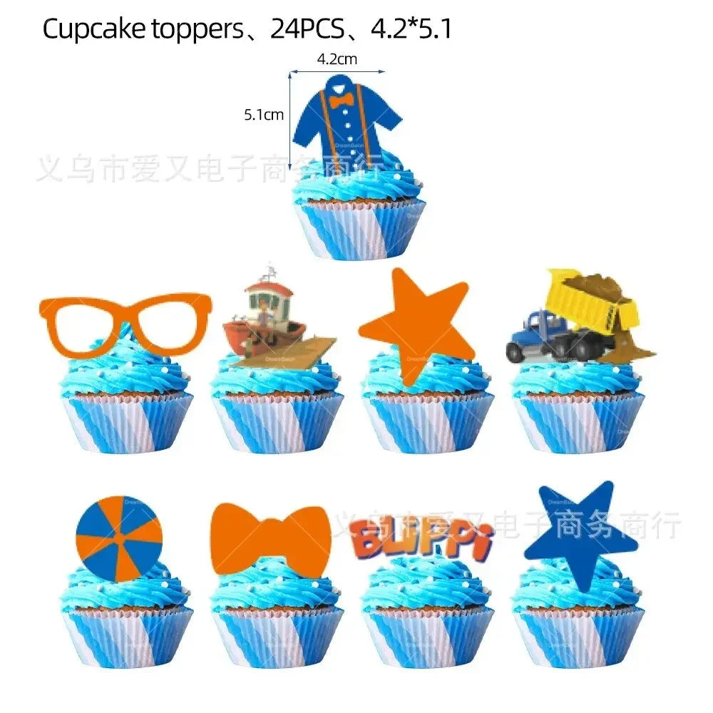 Blippiing Foil Balloon Happy Birthday Banner Decoration Party Supplies Backdrop Cake Toppers Disposable Tableware Latex Ballons