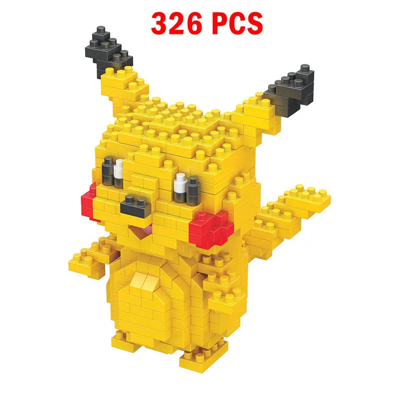 Pokemon Small Building Pokemon Nanoblock Cartoon Pikachu Animal Model Education Game Graphics Pokemon Toys For Kids Birthday