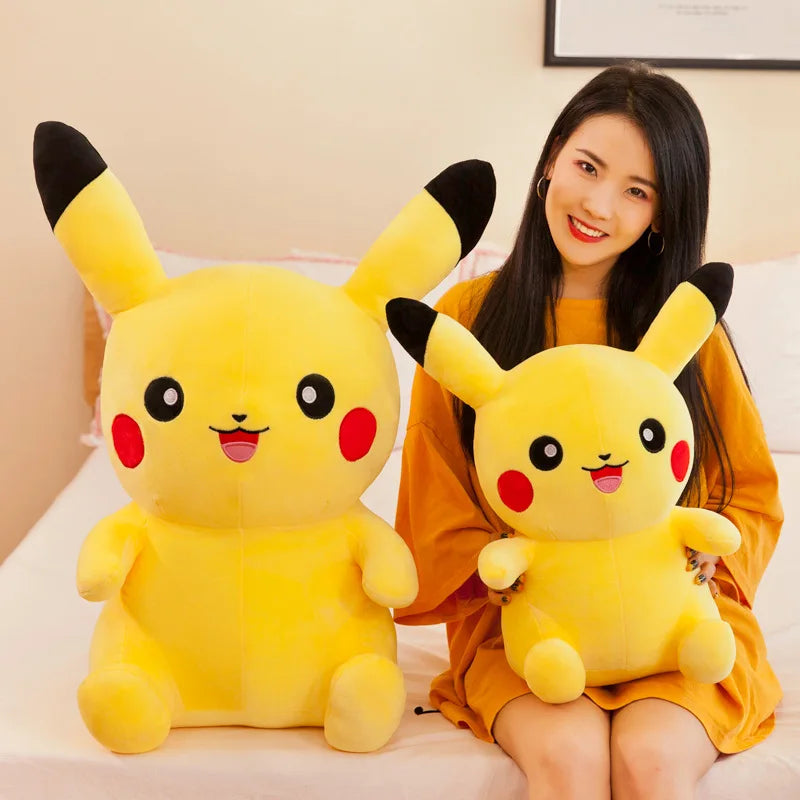 25cm Pokemon Pikachu Plush Toys Kawaii Japan Anime Elf Plush Doll Soft Stuffed Cartoon Pikachu Doll Birthday Gift For Kids Girls