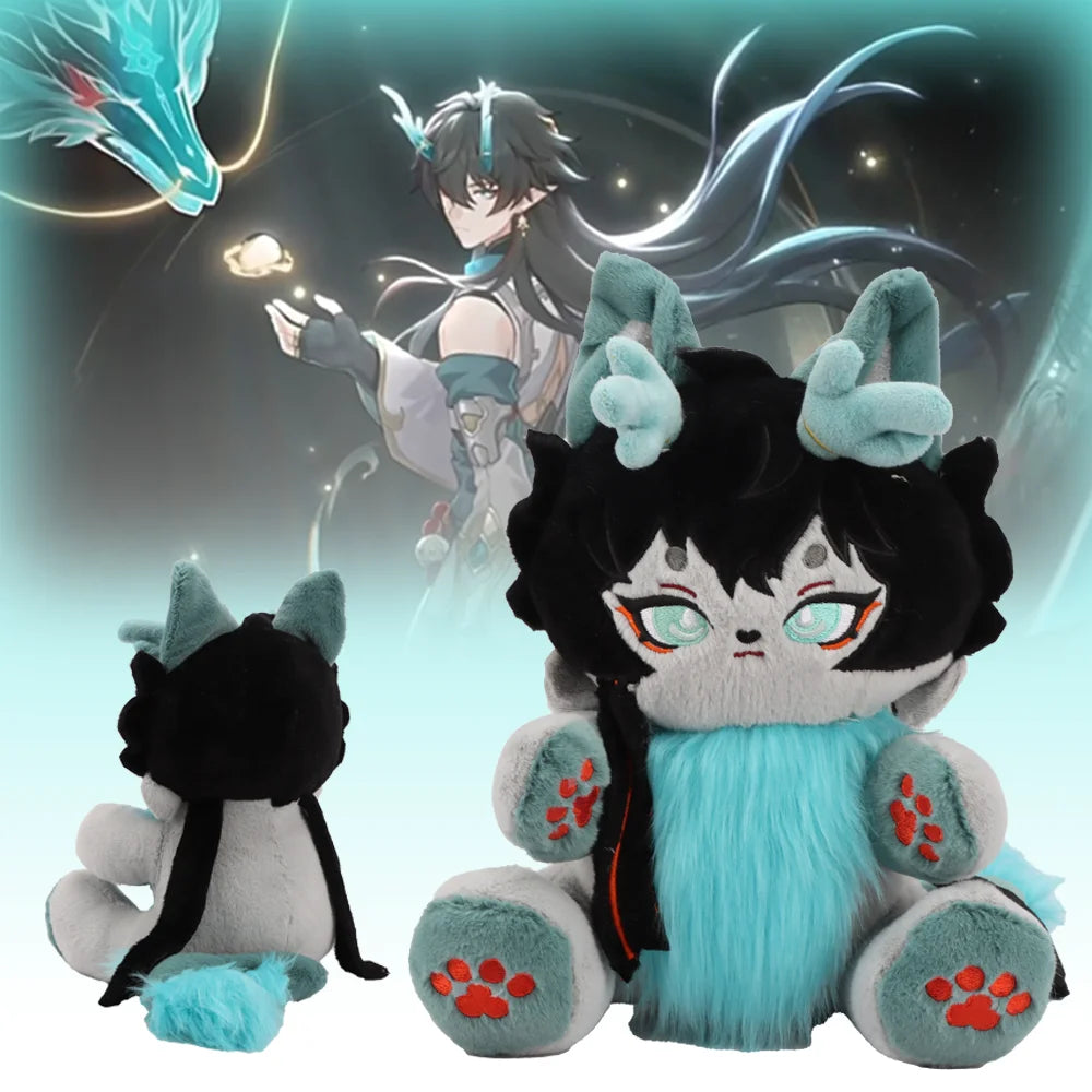 Cartoon Anime Plush Toys Danheng Meow Honkai Star Rail Plush Honkai: Star Rail Adorable Soft Plush Birthday Halloween Xmas Gifts