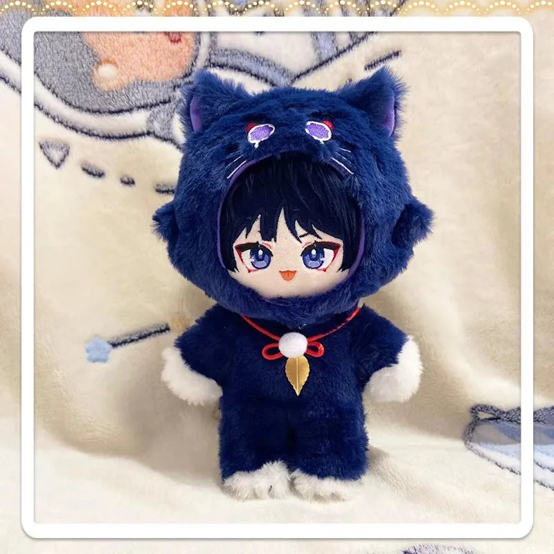 Anime Genshin Impact Plush Wanderer Kinich Scaramouche Xiao Venti Cotton changing doll Stuffed Animals Kids toy gifts Clothing