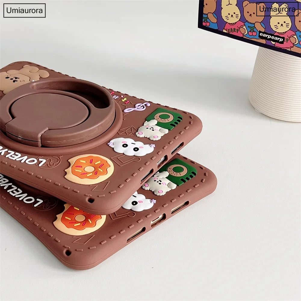 Cartoon Kids Cases For Huawei Matepad Pro 11 10.8 10.4 T10 T10S Mediapad T5 M5 Lite 8.0 10 10.1 Tablet Silicon Cover Stand Funda