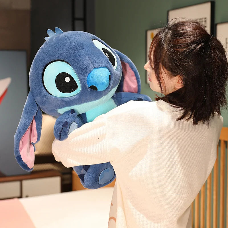 Cute Big Size Lilo & Stitch Couple Models Cartoon Stuffed Plush Anime Stitch Plush Toys Stitch Plushies Pillow Kids Xmas Gift