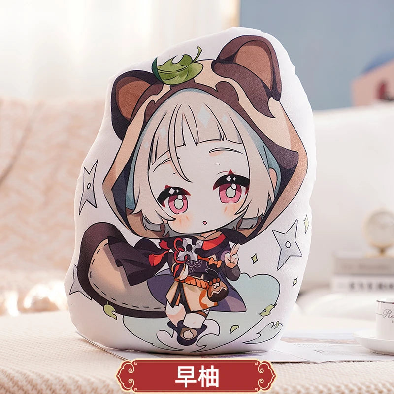 45cm Genshin Impact Plush Doll Toy Zhong Li Xiao Hu TaoTartaglia Venti Kaeya Soft Stuffed Pillow Kids Christmas Plushies Gifts