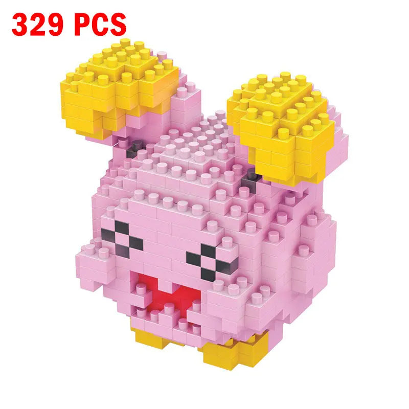 Pokemon Small Building Pokemon Nanoblock Cartoon Pikachu Animal Model Education Game Graphics Pokemon Toys For Kids Birthday