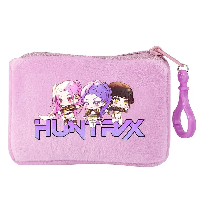 KPop Demon Hunters Party Favors Coin Purse Boy Cartoon Small Wallet Portable Cute Change Storage Bag Women Girl Birthday Gift