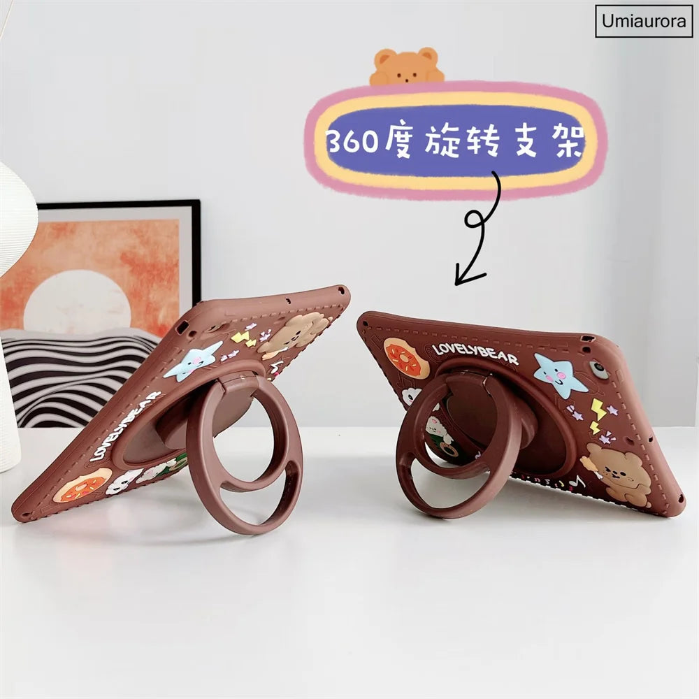 Cartoon Kids Cases For Huawei Matepad Pro 11 10.8 10.4 T10 T10S Mediapad T5 M5 Lite 8.0 10 10.1 Tablet Silicon Cover Stand Funda