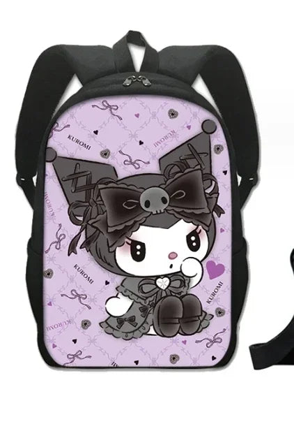 Backpack Kuromi Backpack PencilBag Student Primary and Middle kawaii Cartoon SchoolBag Mochila Birthday Gift For Girls Kids Boys