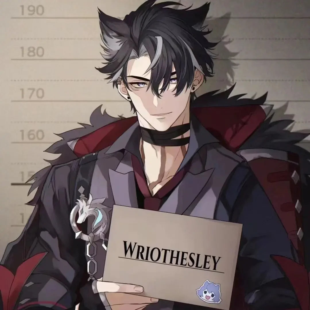 20cm Game Genshin Impact Wriothesley Cartoon Stuffed Plush Toys Cotton Dress-up Doll Children's Fans Adults Collectible Gifts