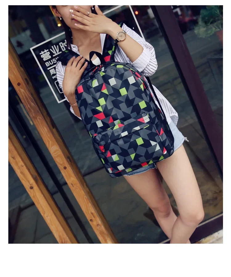 Cute Animal Capybara Print Black Backpack Teenager Student Schoolbag Boys Girls Gift