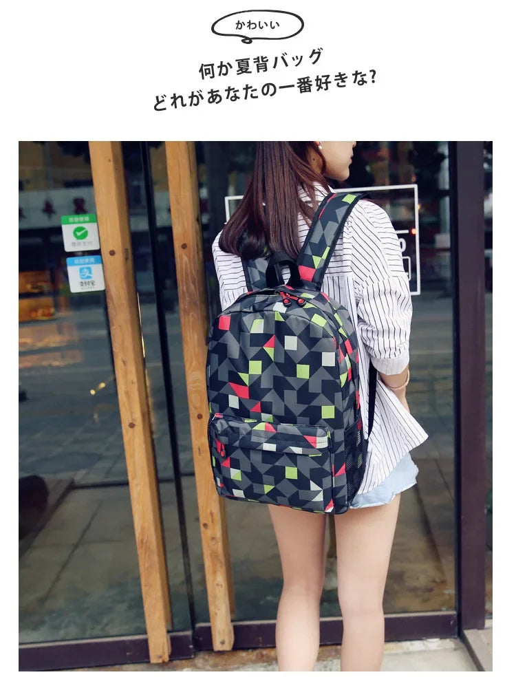 Cute Animal Capybara Print Black Backpack Teenager Student Schoolbag Boys Girls Gift