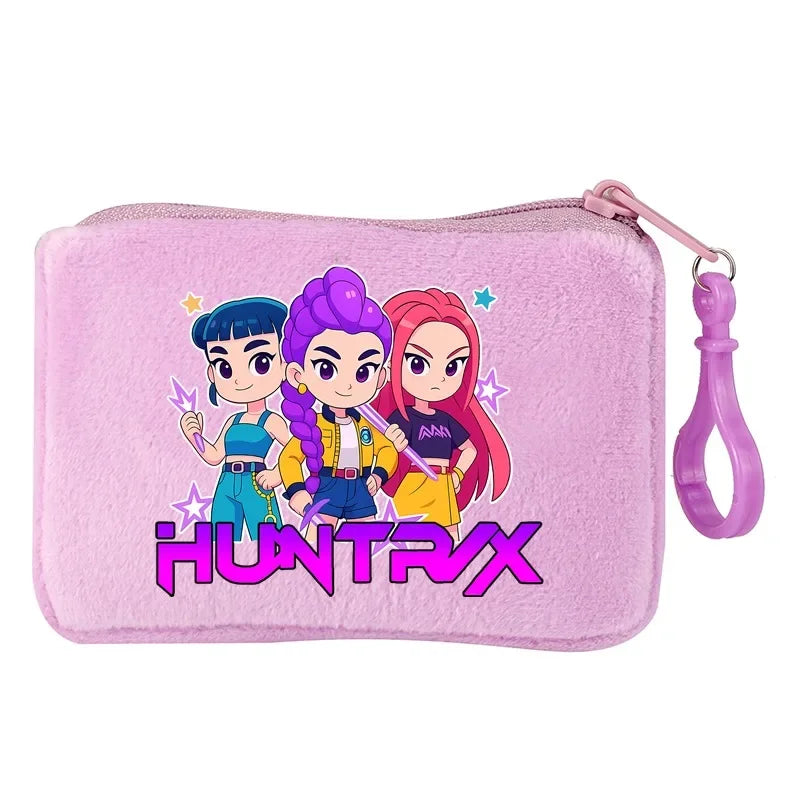 KPop Demon Hunters Party Favors Coin Purse Boy Cartoon Small Wallet Portable Cute Change Storage Bag Women Girl Birthday Gift