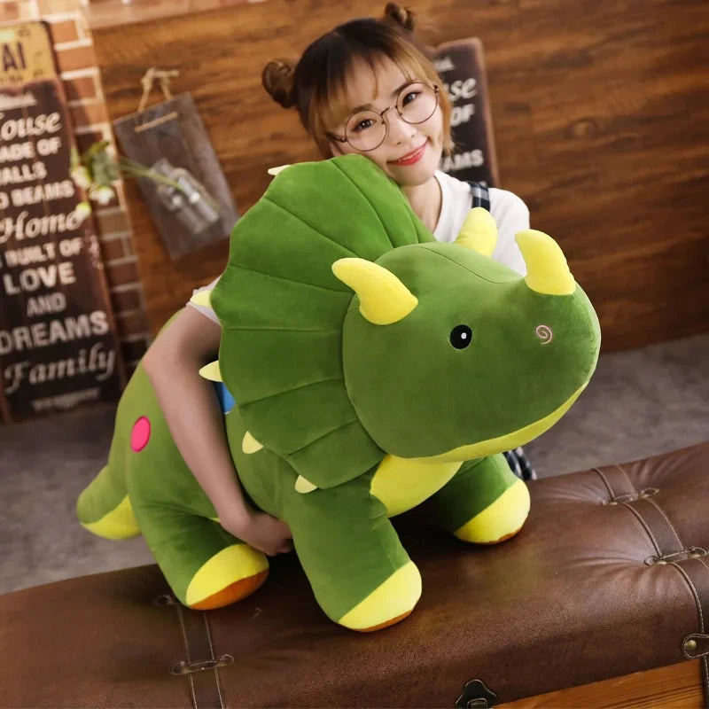 40cm/15.7in Dinosaur Doll Stuffed Toy Creative Soft Plush Stegosaurus Triceratops Plush Toy Kids Dinosaurs Toy Birthday Gifts