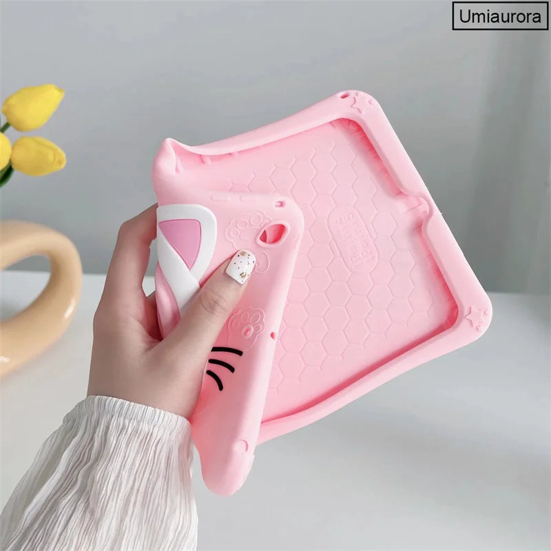 Cartoon Kids Cases For Huawei Matepad Pro 11 10.8 10.4 T10 T10S Mediapad T5 M5 Lite 8.0 10 10.1 Tablet Silicon Cover Stand Funda