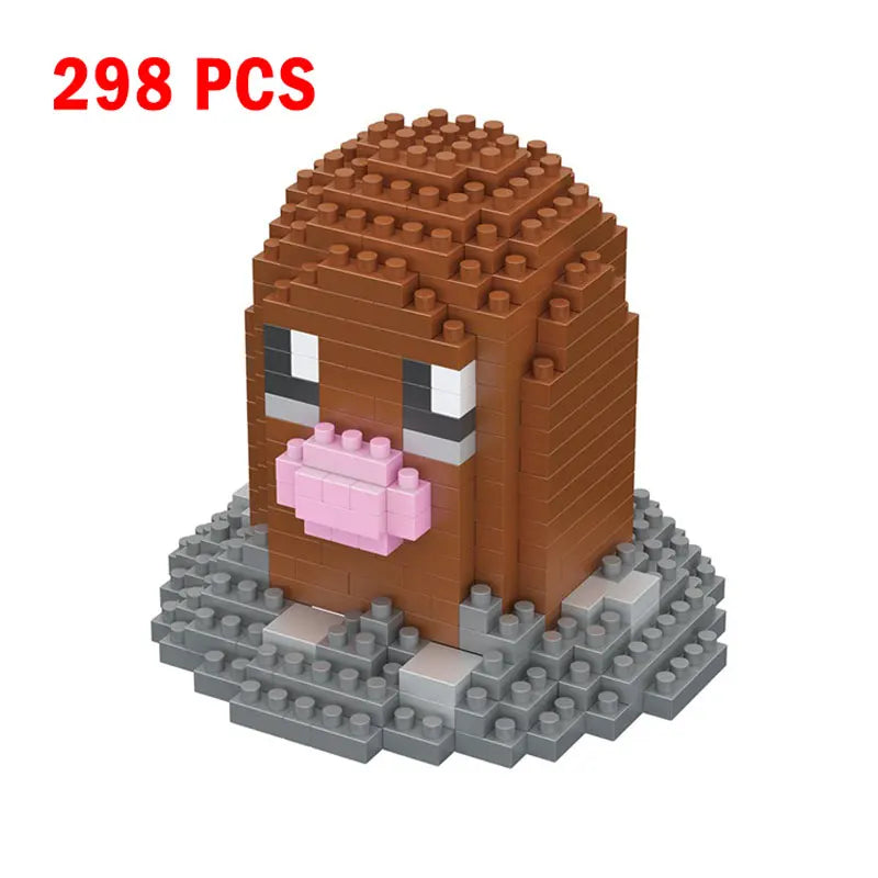 Pokemon Small Building Pokemon Nanoblock Cartoon Pikachu Animal Model Education Game Graphics Pokemon Toys For Kids Birthday