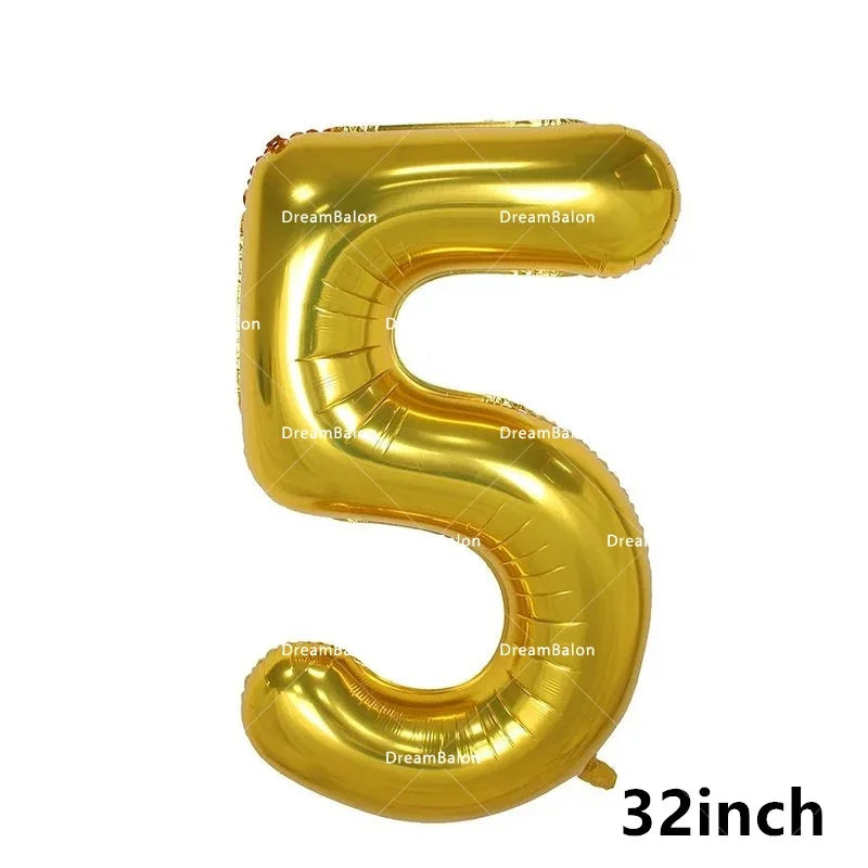 Blippiing Foil Balloon Happy Birthday Banner Decoration Party Supplies Backdrop Cake Toppers Disposable Tableware Latex Ballons